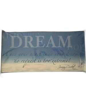 Disney wall decor wood w overlay print Wish Dream Hope NEW in package w castle